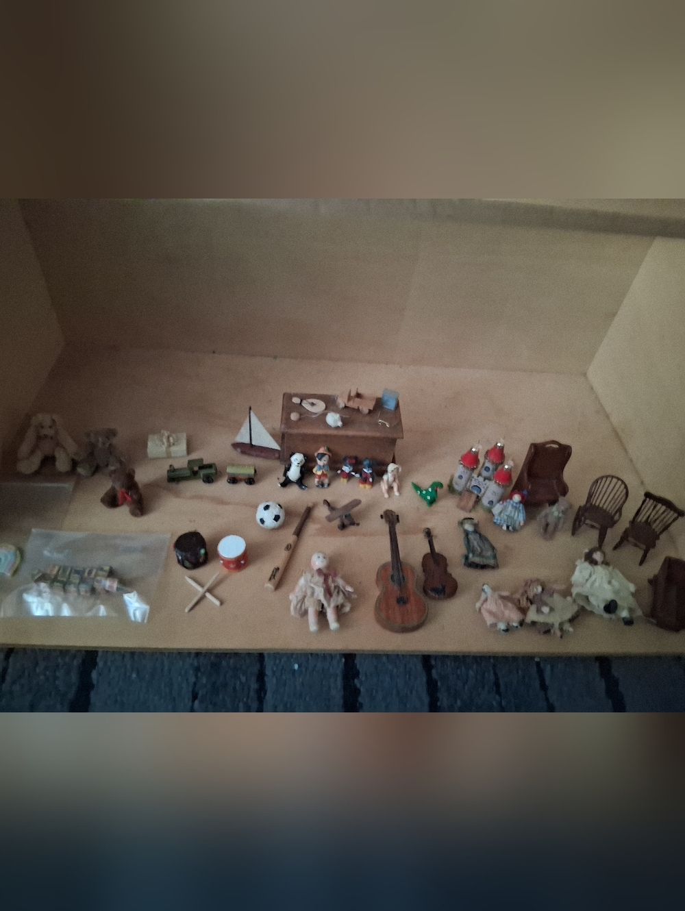 Huge Vintage Dollhouse Miniature Toy Lot 1960s-1980s